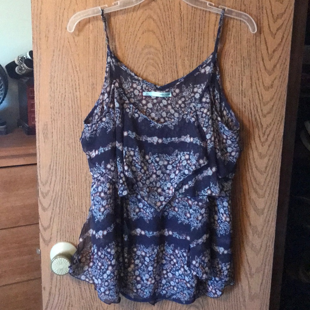 Sheer flowy tank